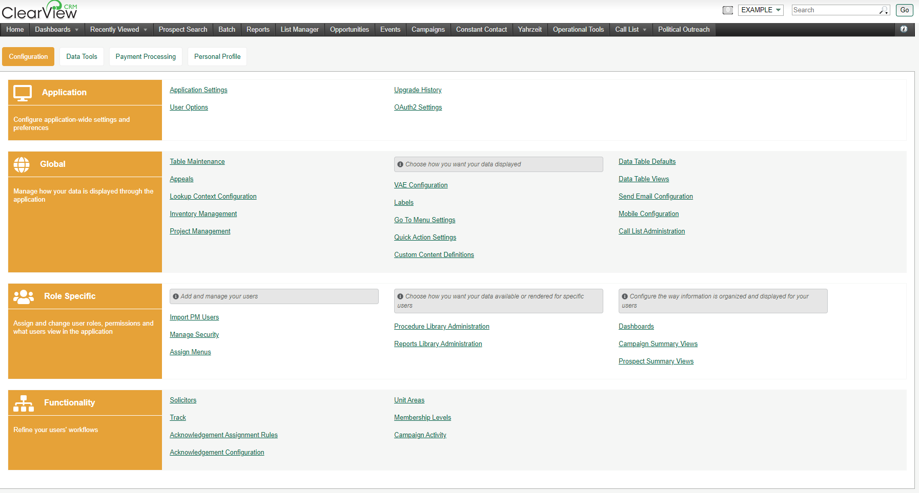 administration overview tab image